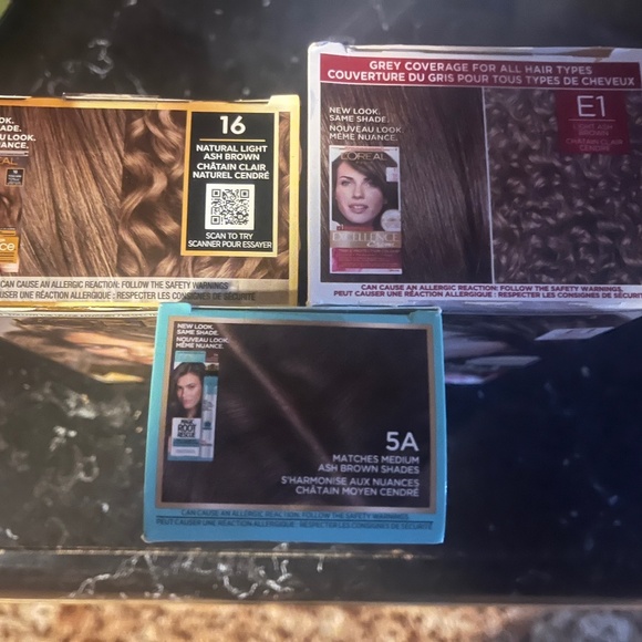 Bundle of L’Oréal ash brown hair dyes - Picture 2 of 2